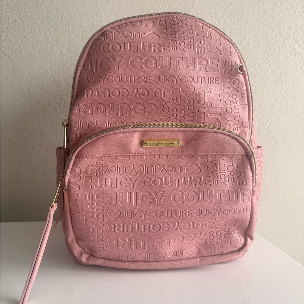 Juicy Couture Embossed Pink Backpack